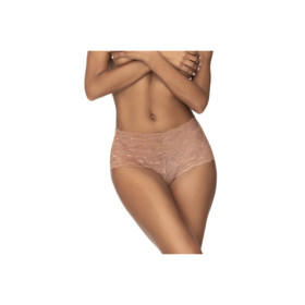 Shorty en dentelle couleur taupe 
